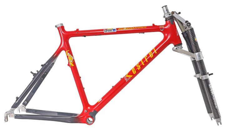 Kestrel CSX Graphite 26" MTB Frameset LG LOOK Fournales Carbon Fork 90's Vintage