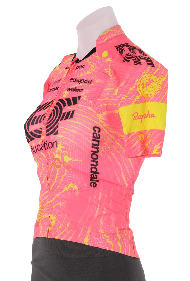 Rapha EF Cannondale Pro Team Short Sleeve Jersey Women XS Pink Road Bike wahoo