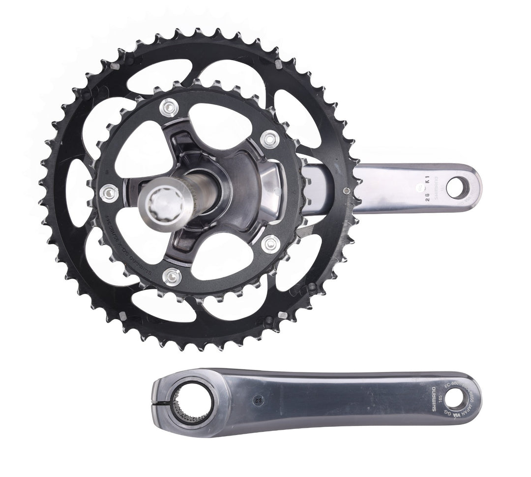 Shimano Ultegra FC-6650 2x 10 Speed Road Bike Crankset 165mm 50/34T Compact w BB