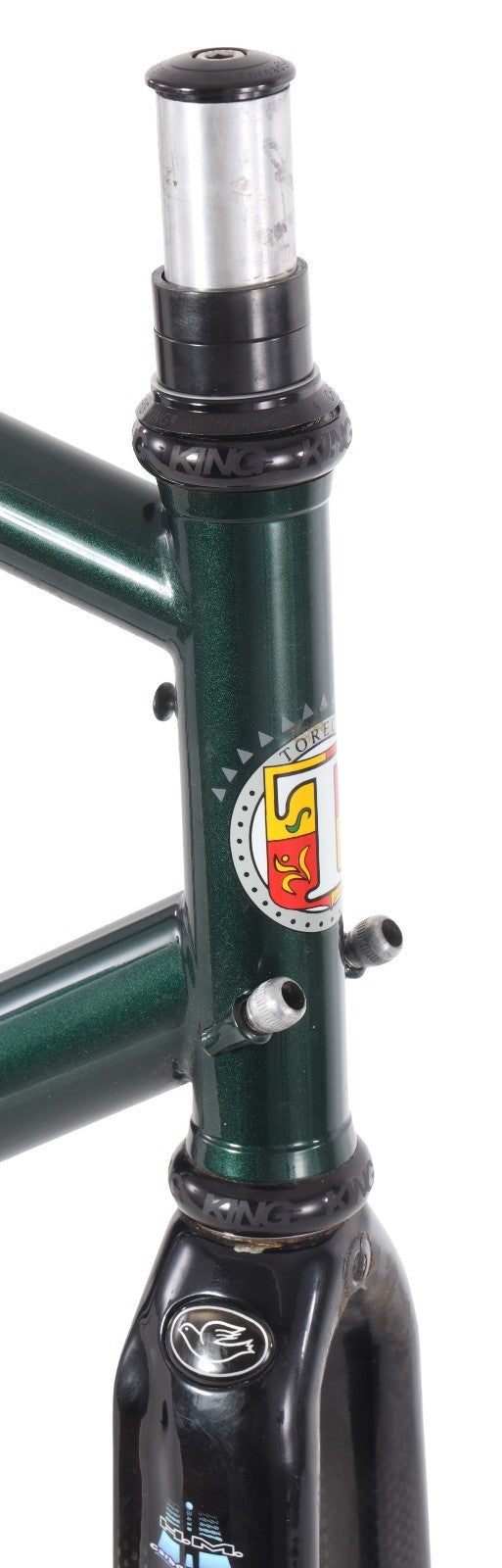 Torelli Corsa Strada Steel Road Bike Frameset 55cm Carbon Fork Green 700c Italy