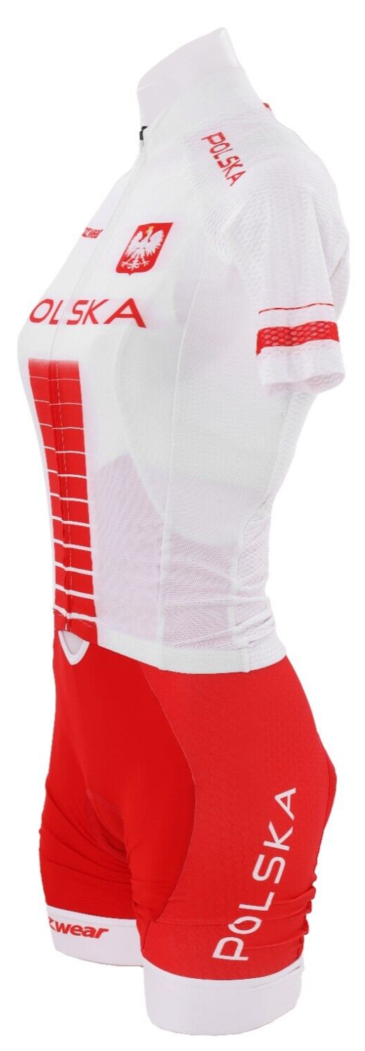 Prinzwear Team Poland Short Sleeve Cycling Kit Women XS Road Bike Polska TdF