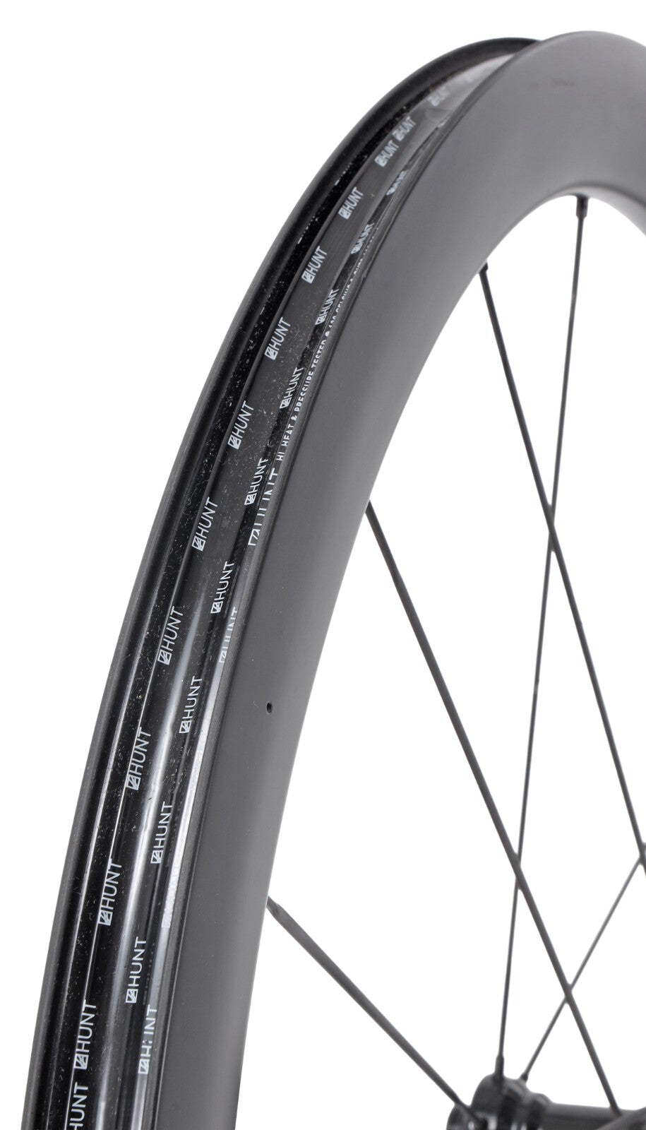 HUNT 44 Aerodynamicist UD Carbon Spoke Disc Tubeless FRONT Road Wheel 700c EZO