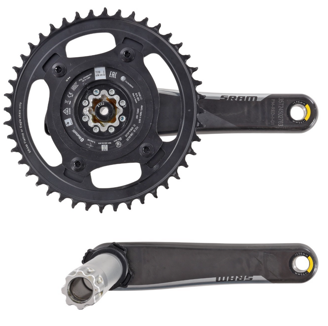 SRAM Red D1 AXS 1x 12s Carbon Power Meter Crankset 175mm 44T DUB SL Quarq Bike