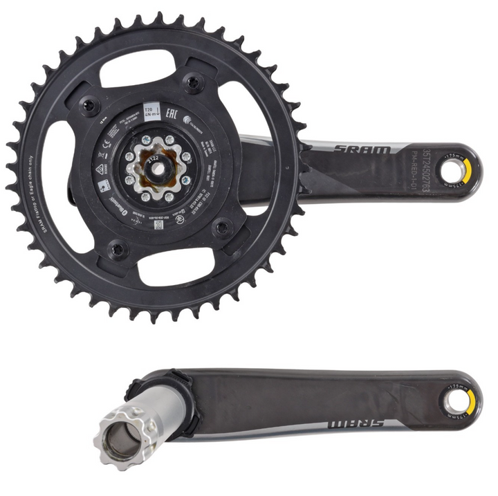 SRAM Red D1 AXS 1x 12s Carbon Power Meter Crankset 175mm 44T DUB SL Quarq Bike