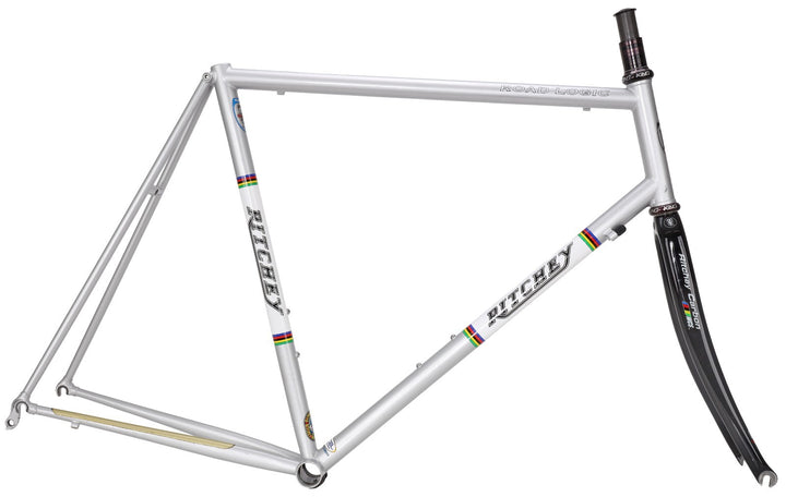 Ritchey Road Logic Steel Bike Frameset 59cm WCS Carbon SILVER 700c 1" Chris King