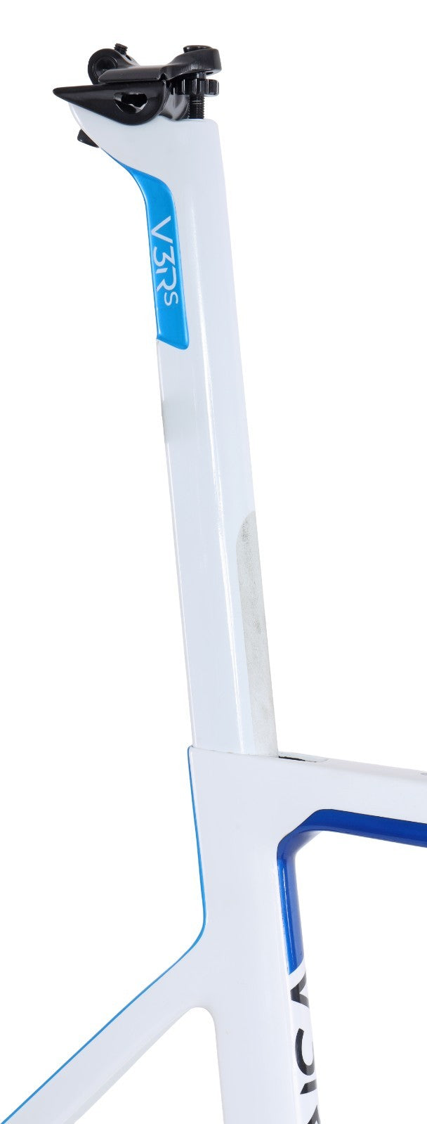 Colnago V3Rs Carbon Disc Road Bike Frameset 56cm White/Blue Thru-Axle 700c 2022