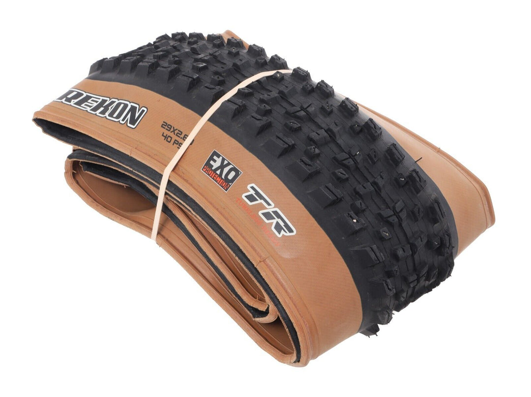 Maxxis Rekon Tubeless Mountain Bike Tire 29 x 2.60 EXO TR 120 TPI MTB Tanwall XC