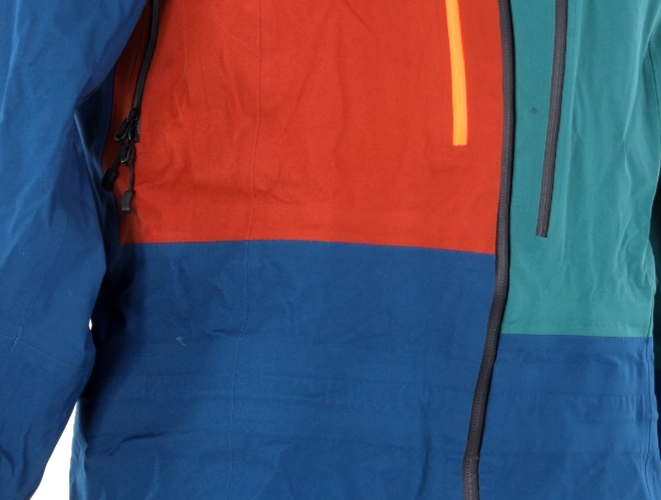 Ortovox 3L Deep Shell Jacket Men MEDIUM Blue Hood Winter Ski Tour Hiking Snow