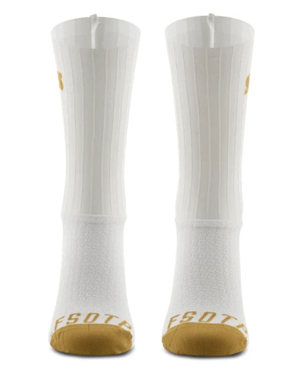 Sockeloen FSOTP 468 Aero Socks + Shoe Covers SMALL EU 36-42 White Road Bike TT