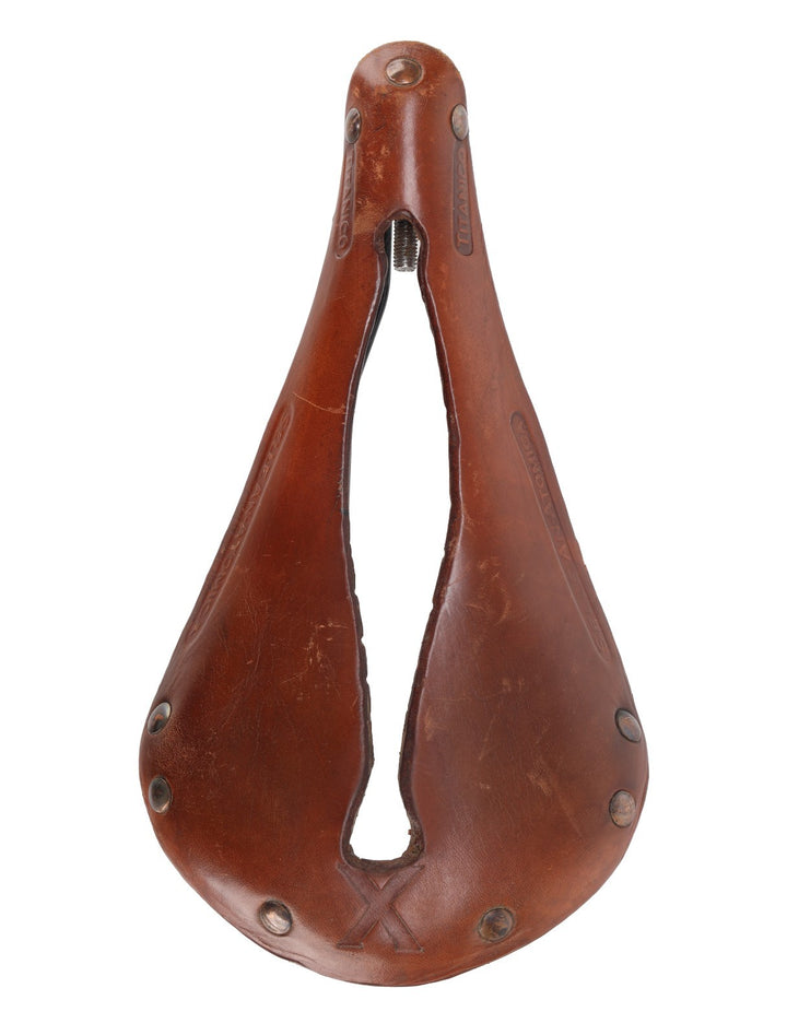 Selle An-Atomica Titanico X Touring Bike Saddle 7 x 7 CrMo Rail Leather Commute
