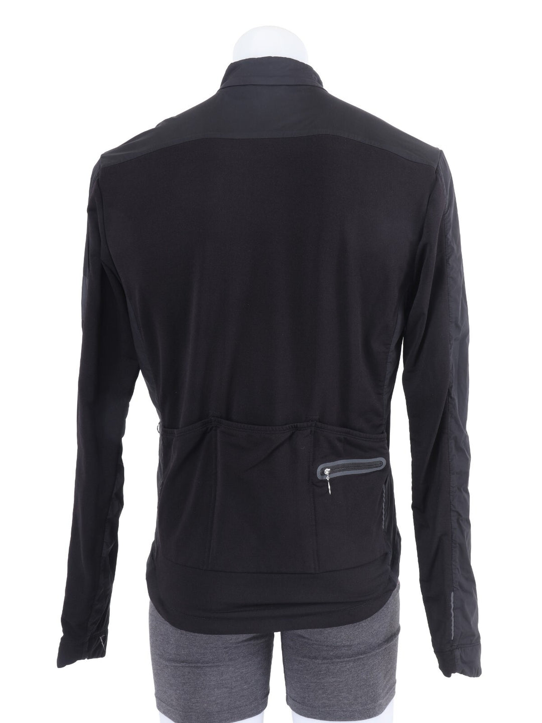 Rapha Windblock Winter Long Slv Jersey Men LARGE Black Road Bike Thermal Merino