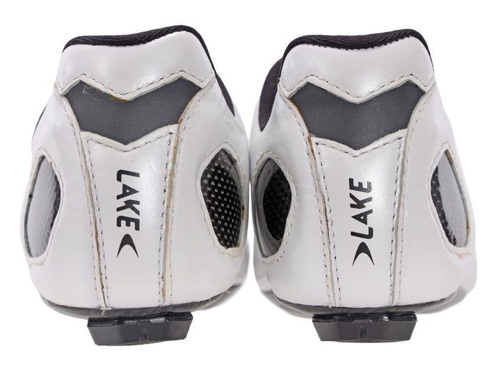 Lake CX332 Carbon Road Bike Shoes EU 38 US 7.5 Women WHITE 3-Bolt BOA Cycling TT