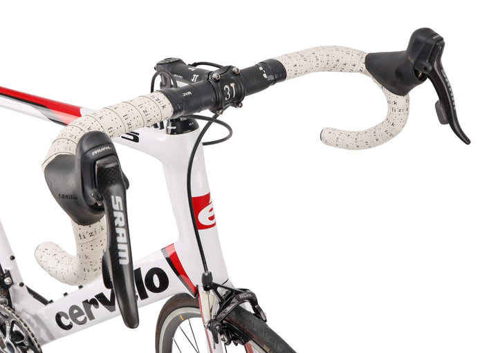 Cervelo S5 Team Carbon Road Bike 2x 10 Speed 61cm SRAM WHITE 700c Rim QR 2012