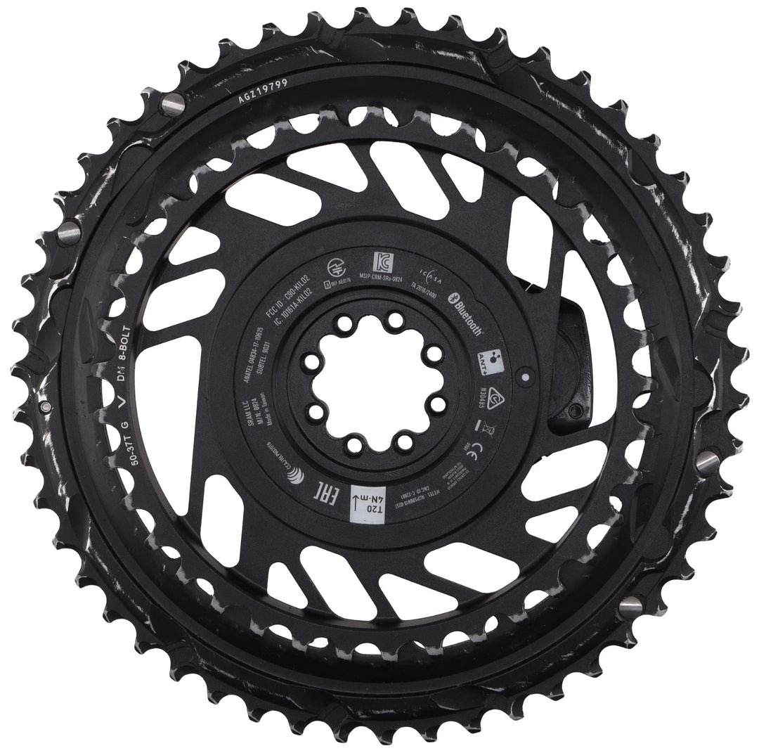 SRAM Red E1 AXS 2x 12 Speed Road Bike Power Meter Chainring Kit 50/37T Triathlon