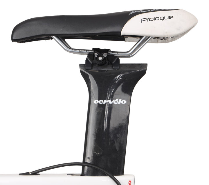 Cervelo P2 Carbon Triathlon Bike 58cm WHITE 2x 11s Power Ultegra Di2 Rim QR 2017