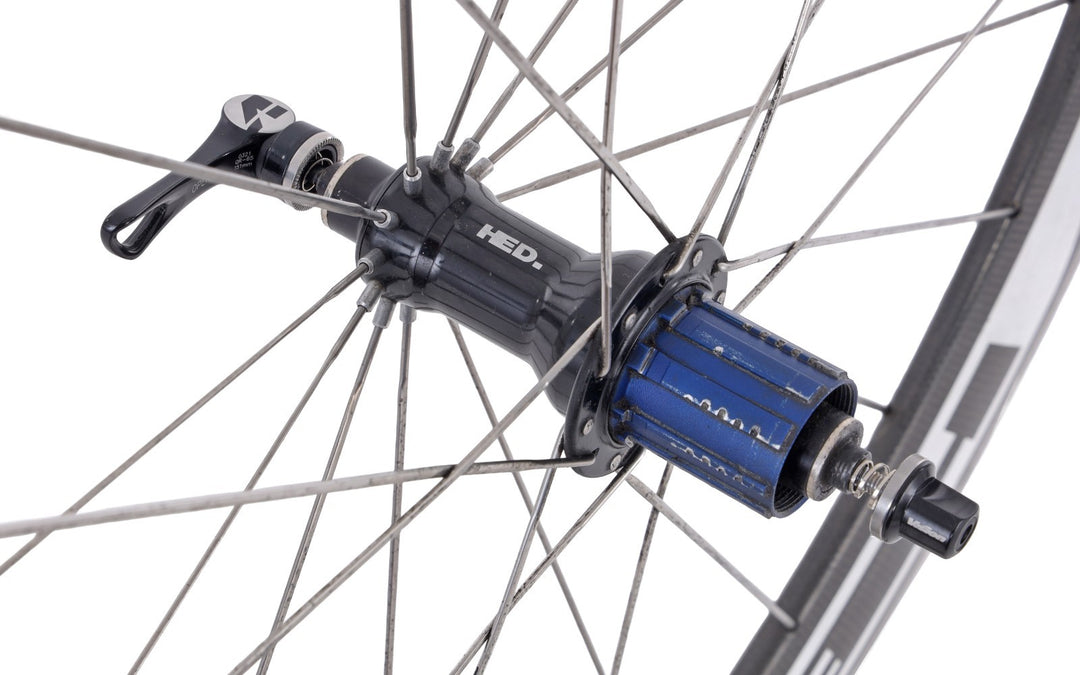 HED Jet 6 Carbon/Alloy Clincher Road Bike Wheelset Shimano 10s 700c Rim Brake QR