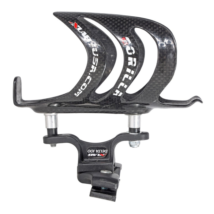 XLAB Gorilla Triathlon Bike Carbon Water Bottle Cage w/ Delta 100 Saddle Mount
