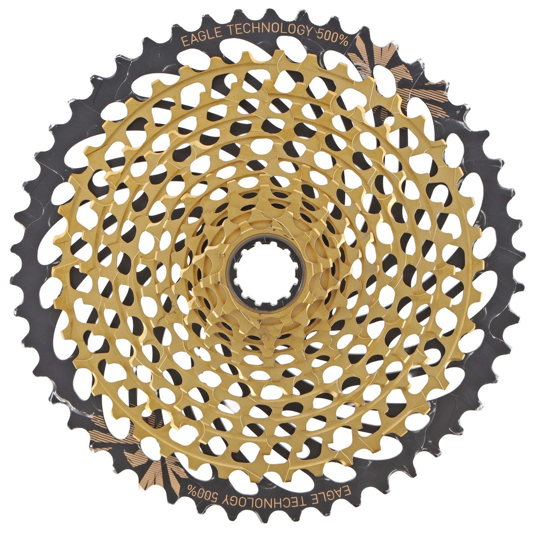 SRAM XX1 Eagle XG-1299 AXS 12 Spd Mountain Bike Cassette 10-50T GOLD XD 500% MTB