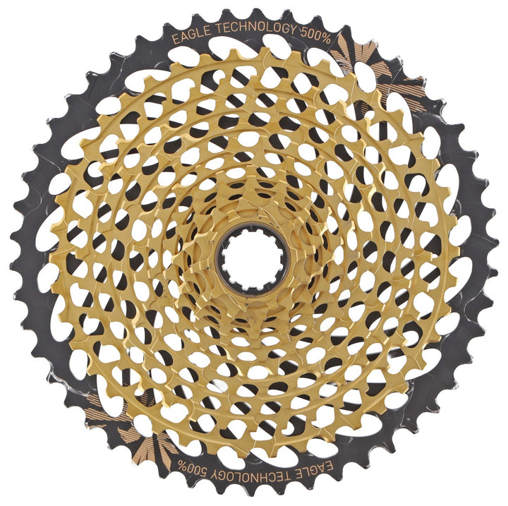 SRAM XX1 Eagle XG-1299 AXS 12 Spd Mountain Bike Cassette 10-50T GOLD XD 500% MTB