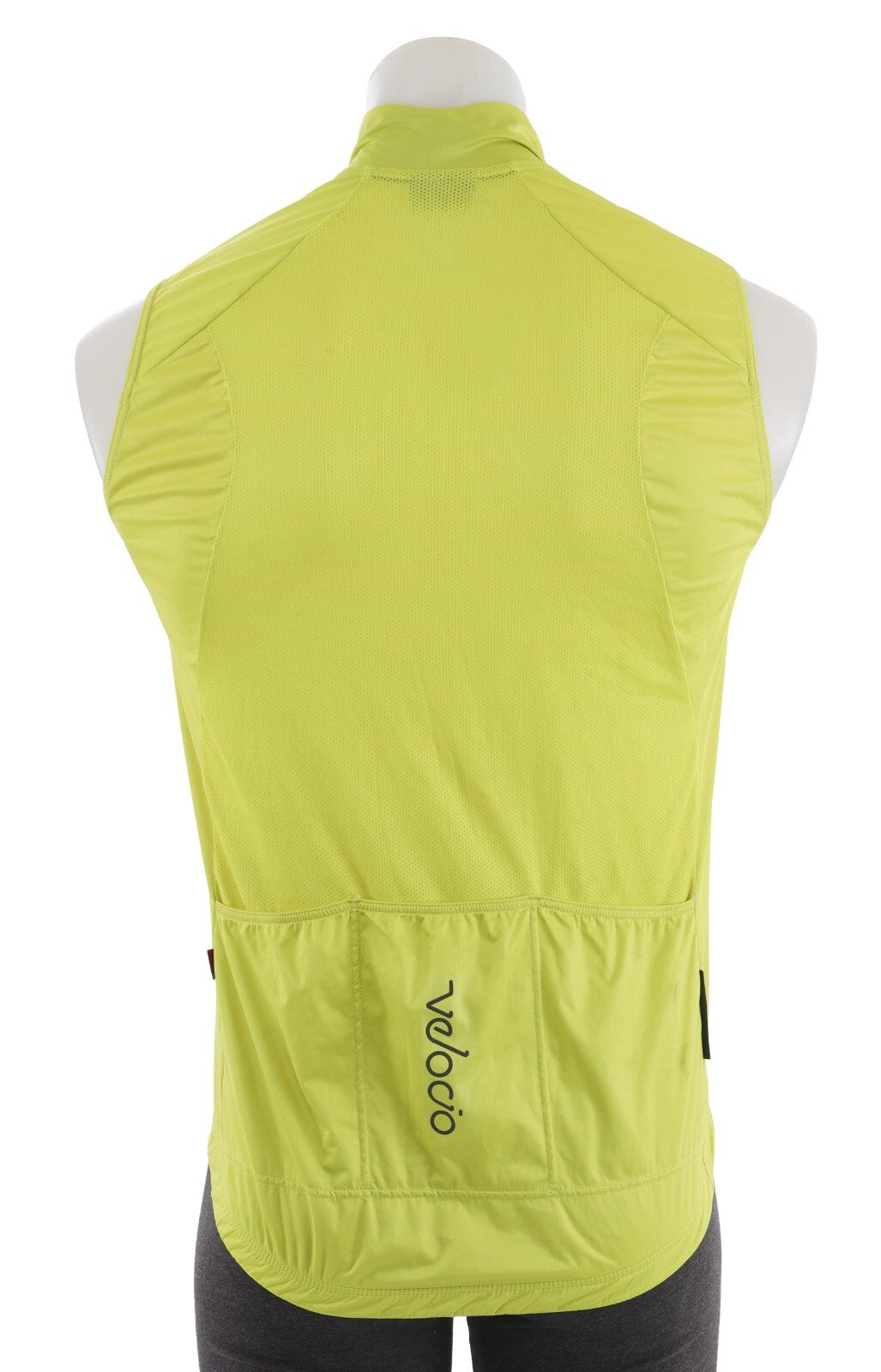 Velocio Wind Vest Men LARGE Yellow Cycling Road Bike Gravel Race Mountain Race