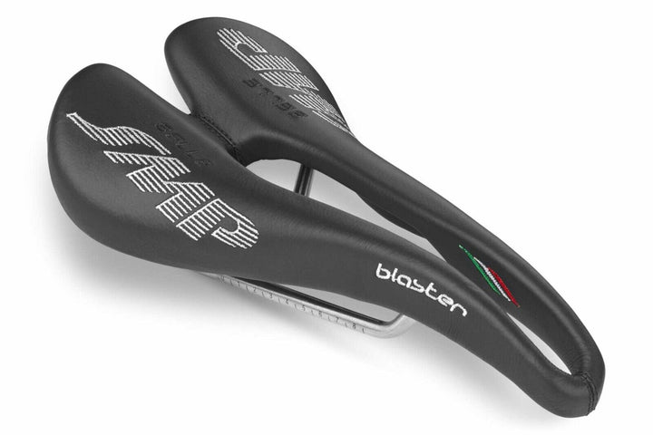 Selle SMP Blaster Mountain Bike Saddle 131mm BLACK 7 x 7mm AISI Steel Road Italy