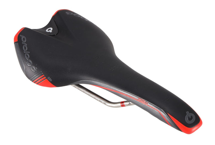 Prologo Nago Evo Road Bike Saddle 133mm Tirox 7 x 7mm Alloy Triathlon BLACK RED