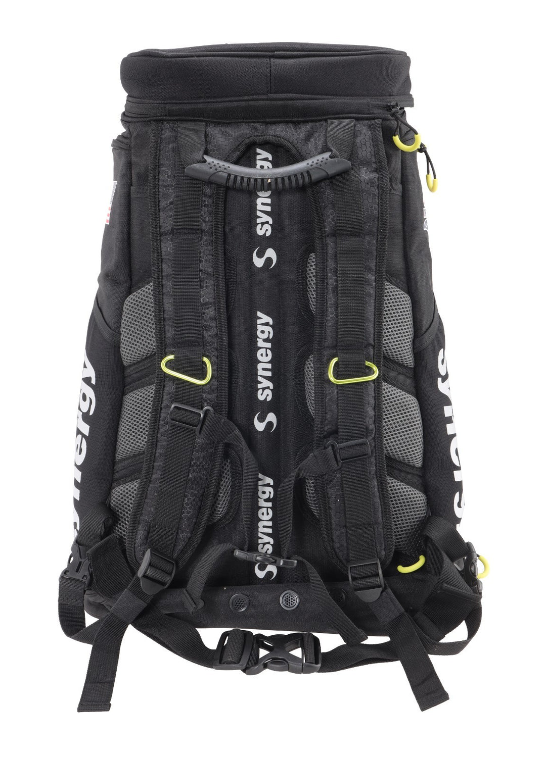 Synergy x USA Triathlon Transition Backpack Wet/Dry Zones BLACK Race Day Pack