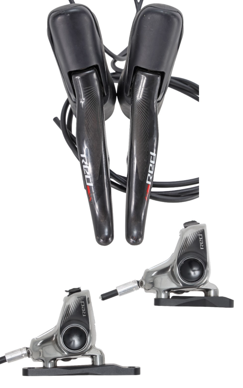 SRAM Red eTap HRD 2 x 11 Speed Road Bike Shift Brake Set w/ Calipers EB-RED-A1