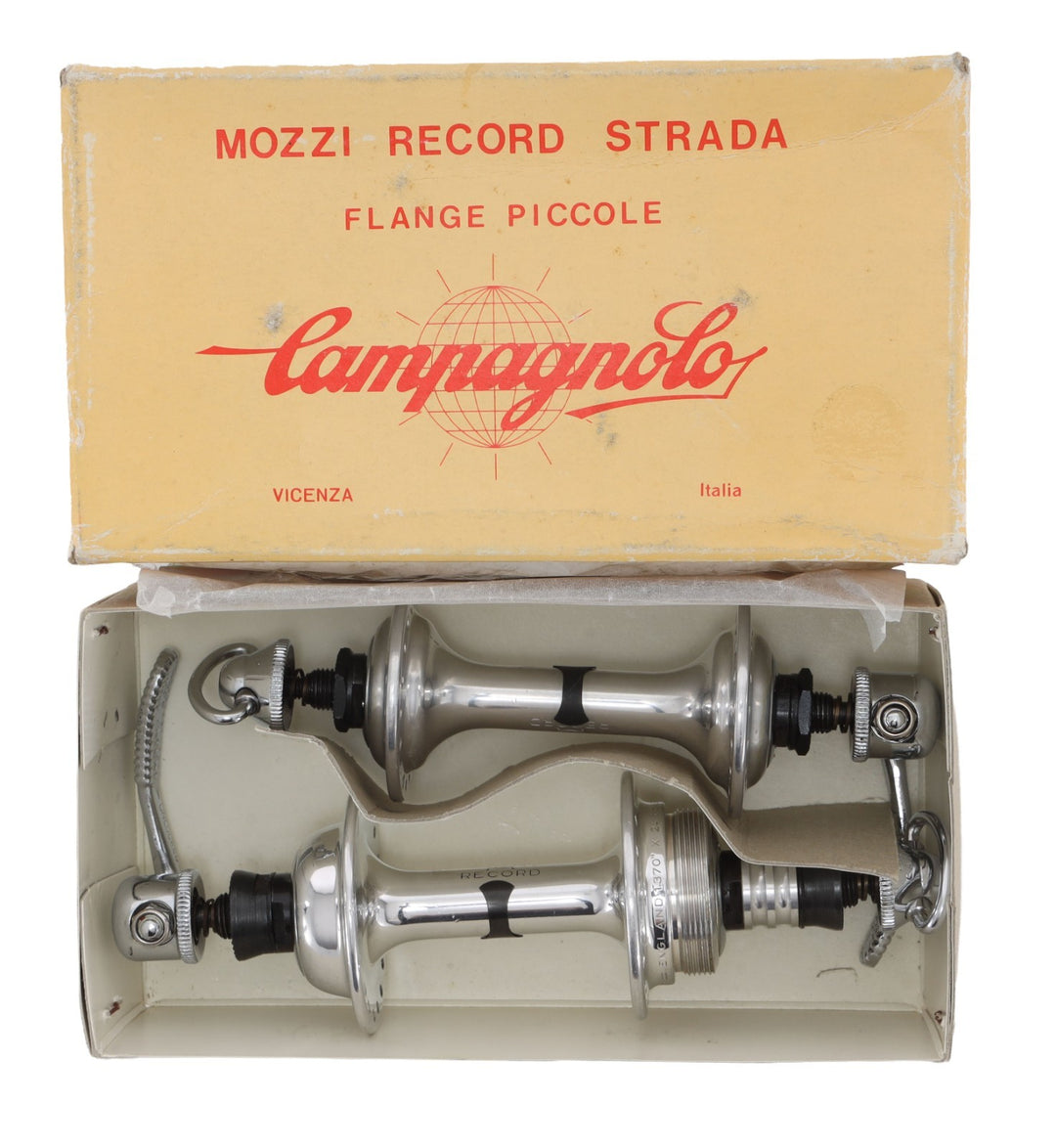 Campagnolo Record Low Flange Road Bike Hub Set 36H 100/126mm BSC English Thread