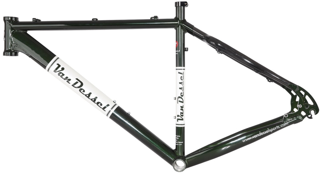 Van Dessel Jersey Devil 29er Alloy Hardtail Mtn Bike Frame XL Green Disc XC 2007
