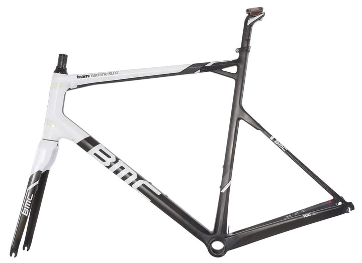 BMC Teammachine SLR01 TCC Carbon Road Bike Frameset 60cm Black/White Rim QR 2013