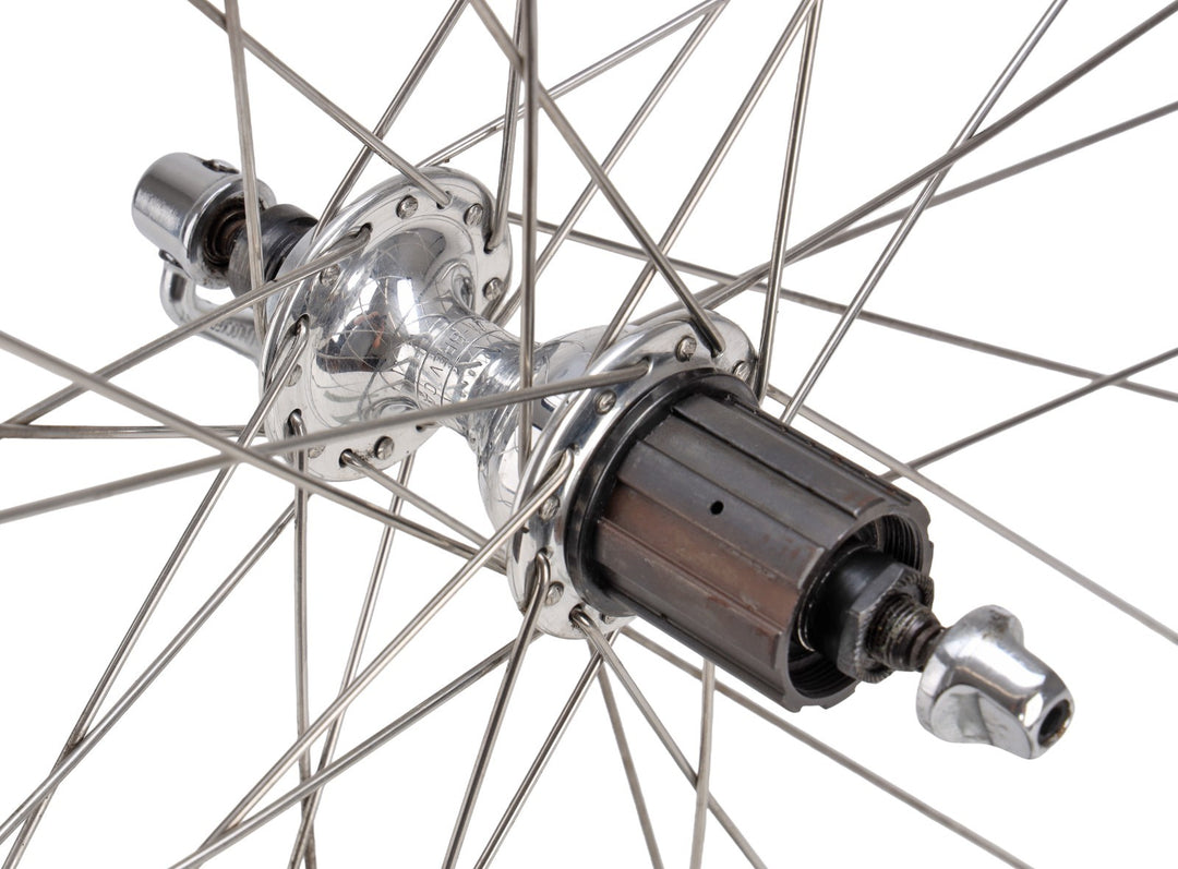 Mavic MA 40 Campagnolo Veloce Alloy Road Bike 10 Sp Wheelset 700c Rim QR Vintage
