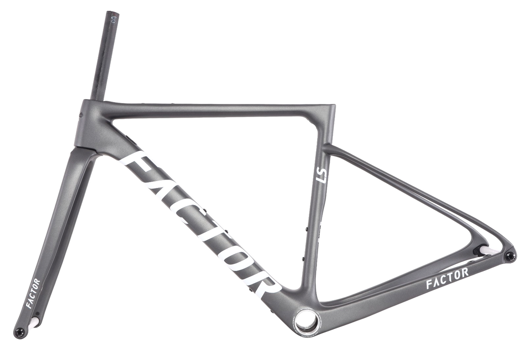 Factor LS Premium Disc Carbon Gravel Bike Frameset 49cm Gunmetal Race CX 2023