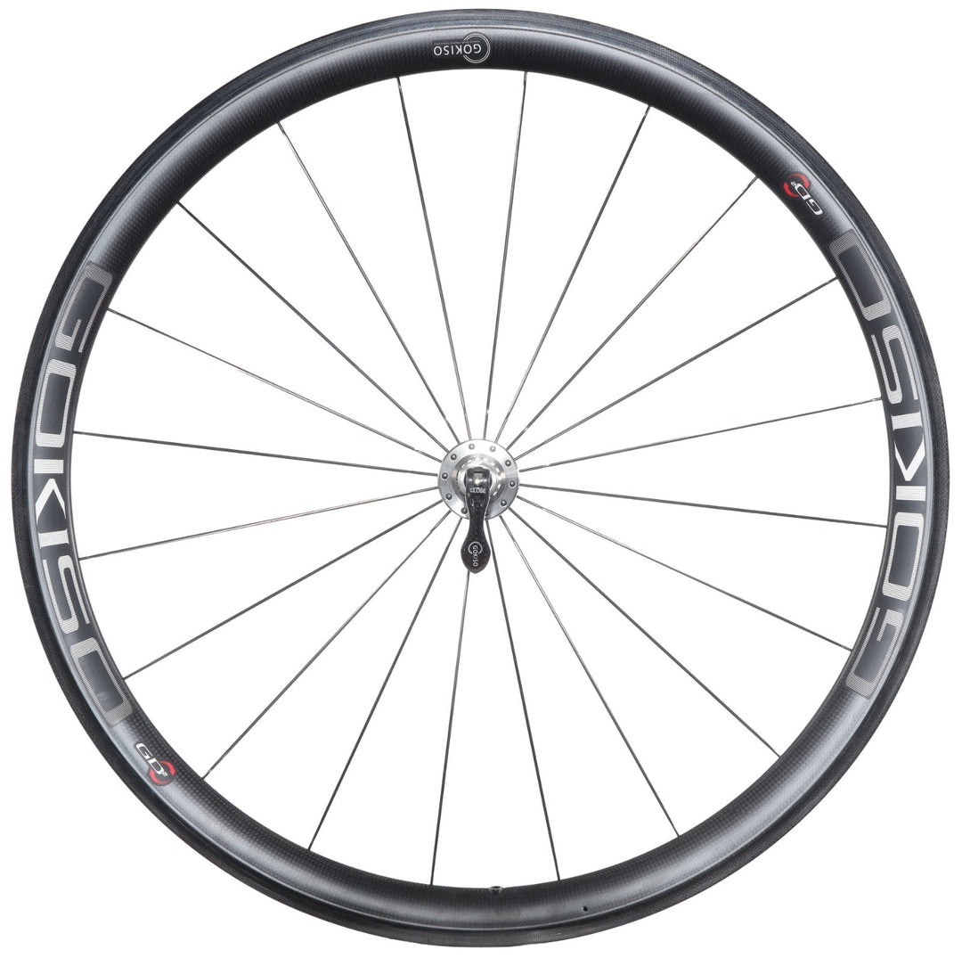 Gokiso GD2 Carbon Ti Super Climber Road Bike FRONT Wheel 700c Aero QR Rim Brake