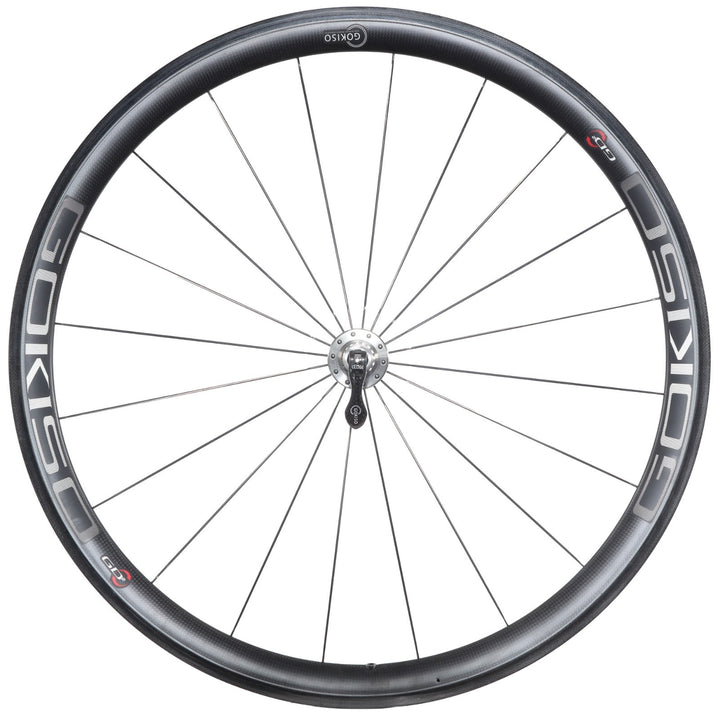 Gokiso GD2 Carbon Ti Super Climber Road Bike FRONT Wheel 700c Aero QR Rim Brake