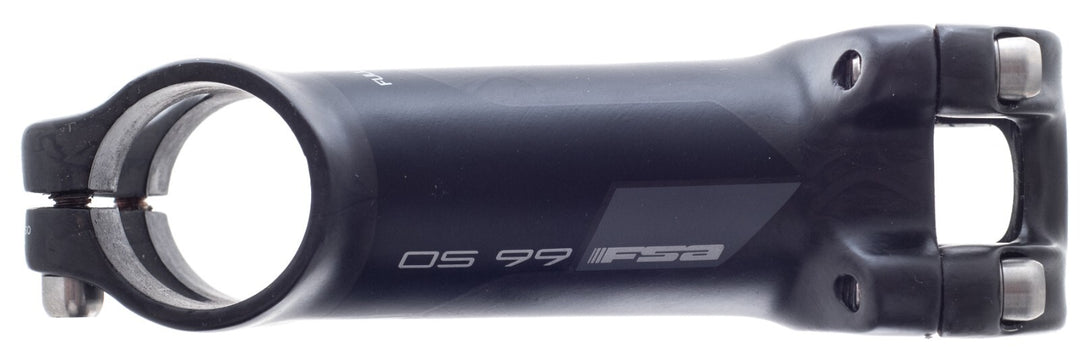 FSA OS-99 CSI Carbon Alloy Road Gravel Bike Stem 31.8 x 90mm 6º BLACK Ti Bolts