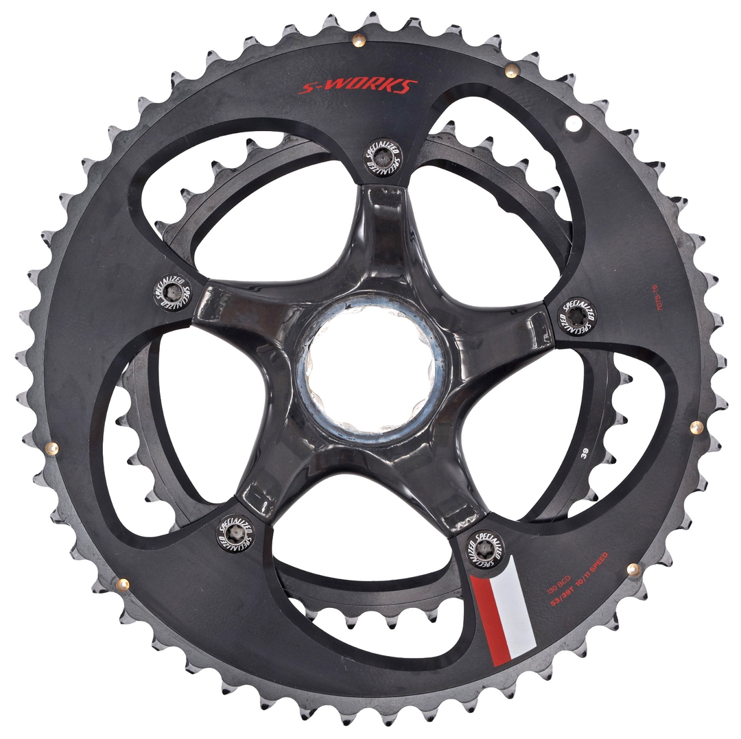 Specialized S-Works 2x 10/11 Speed Road Bike Chainring Set 53/39T 130 BCD Tri TT
