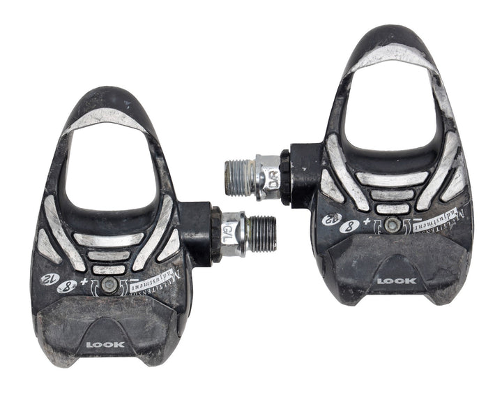 Look PP 357 Clipless Road Bike Pedals w/ Cleats 3-Bolt BLACK Alloy