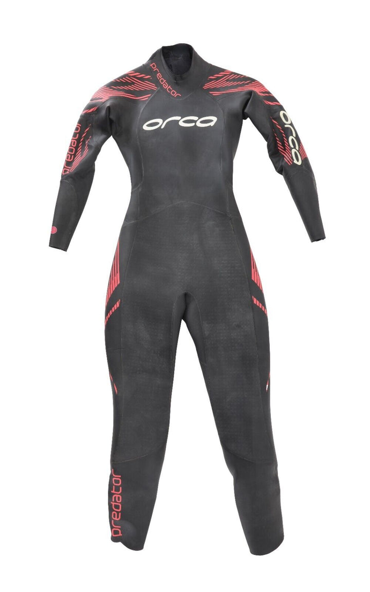 Orca Predator Wetsuit Women XS RED Swim Buoyancy Yamamoto Triathlon Full Length