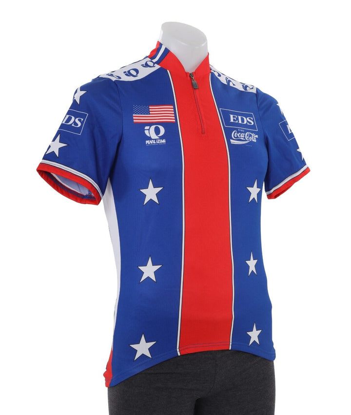 Pearl Izumi Team USA EDS Short Sleeve Cycling Jersey Men LRG Vintage Road Bike