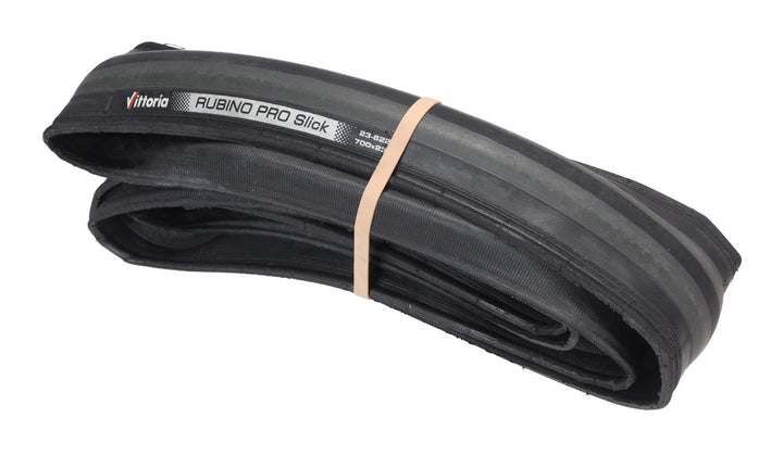 Vittoria Rubino Pro Slick Clincher Road Bike Tire 700 x 23c BLACK Triathlon