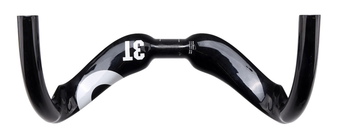 3T Scatto LTD Carbon Track Bike Drop Handlebar 31.8 x 35cm Black