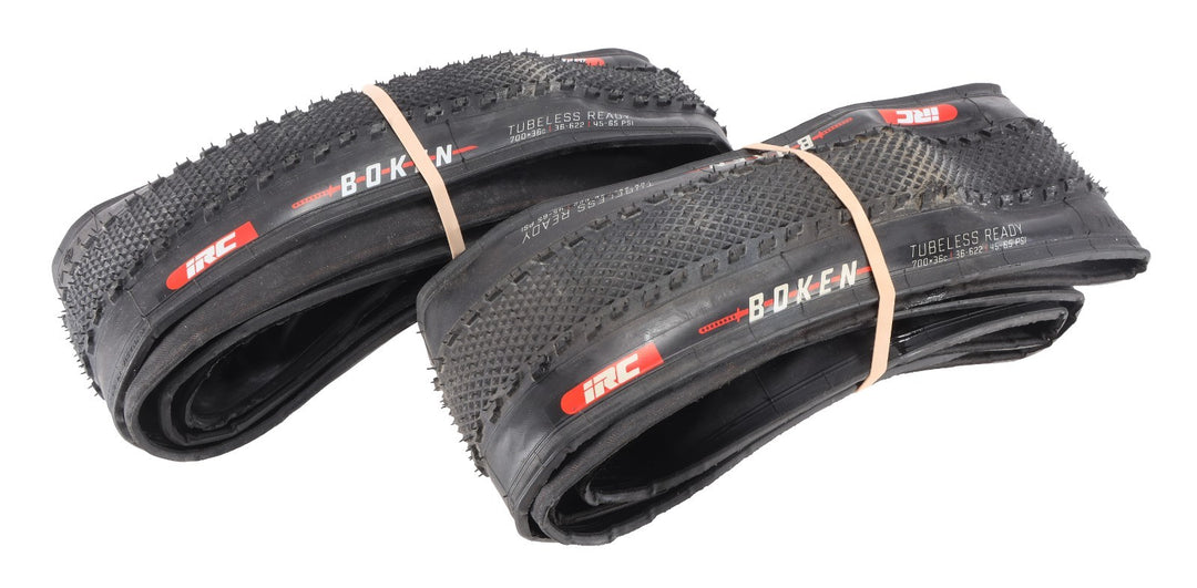 IRC Boken Gravel Bike Tubeless Tires 700 x 36c 1 PAIR Black Cyclocross Race