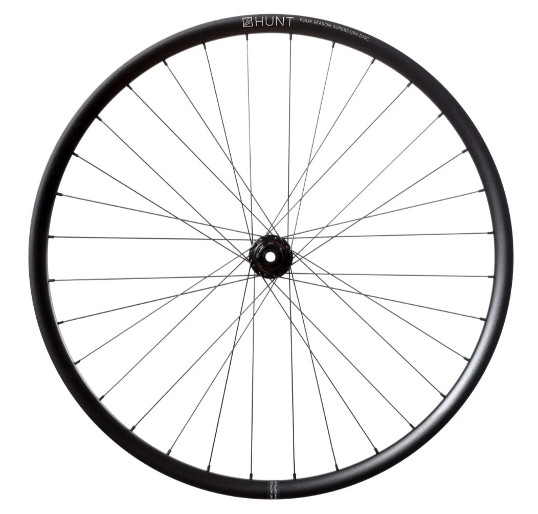 HUNT 4 Season SuperDura Disc Alloy Tubeless Road REAR Wheel CL Shimano 11s 700c