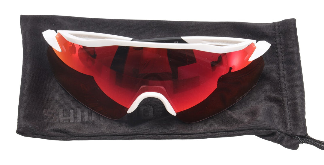 Shimano Equinox Cycling Sunglasses GLOSS WHITE Ridescape RD Lens CE-EQNX4 Road