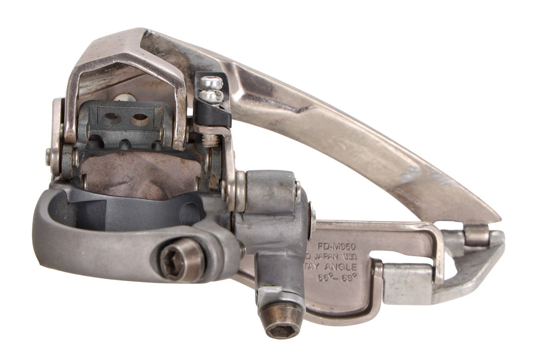 Shimano XTR FD-M950 3x8s Mountain Bike Front Derailleur Clamp-On 34.9mm Top Pull