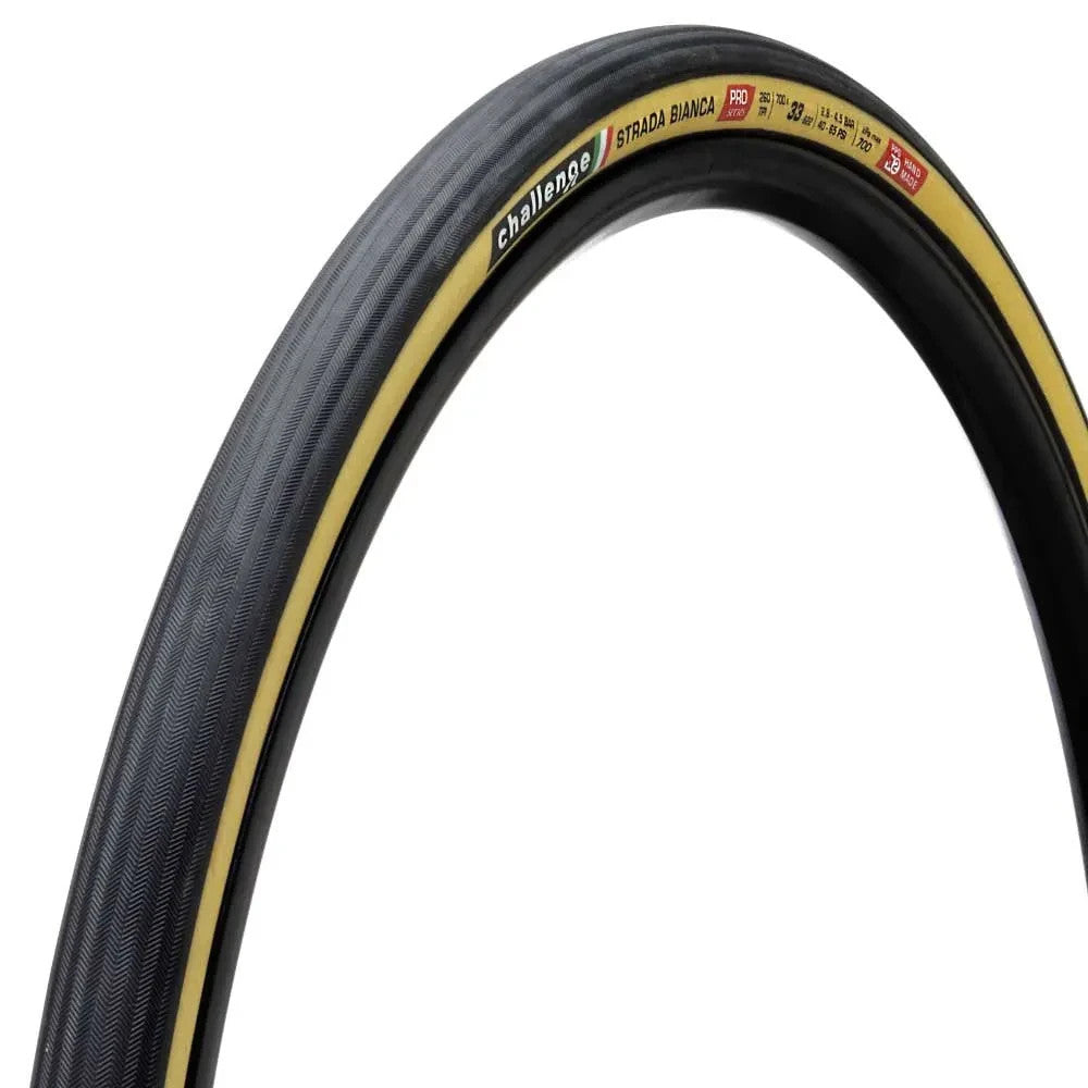 Challenge Strada Bianca Pro Road Bike Tires Tubeless 700 x 33c Tanwall TLR