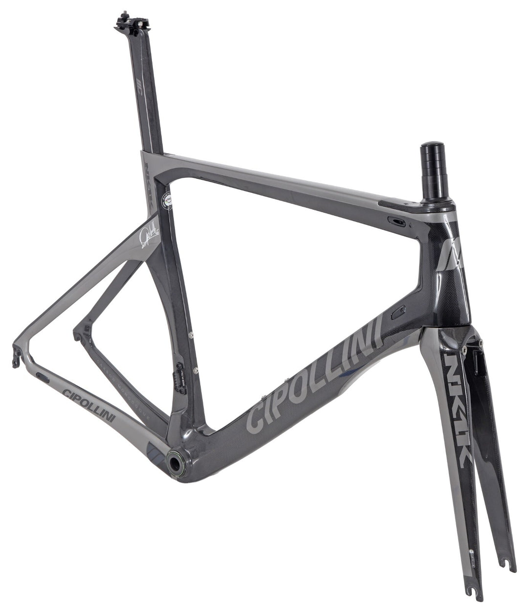 Cipollini NK1K Carbon Road Bike Frameset XL Anthracite QR Rim Direct Mount