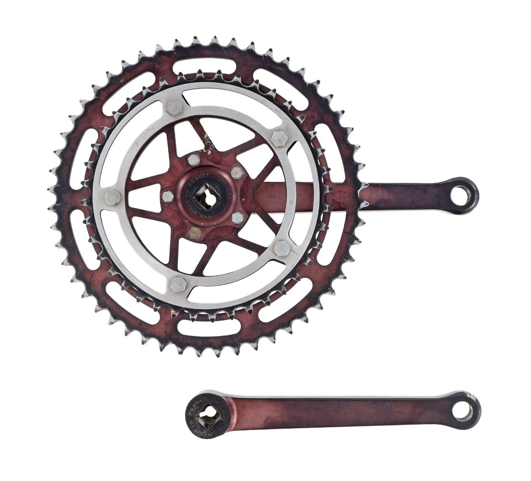 Stronglight Marque Deposee 49D 2x 5s 170mm Road Bike 52/40T Crankset 114 BCD