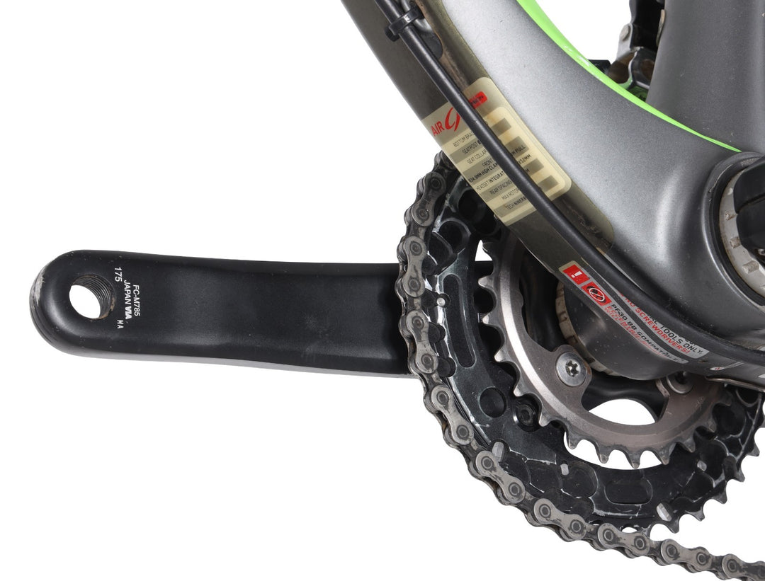 Niner Air 9 Carbon 29" Hardtail Mtn Bike 2x10s LG Grey/Green Fox Shimano XT 2016